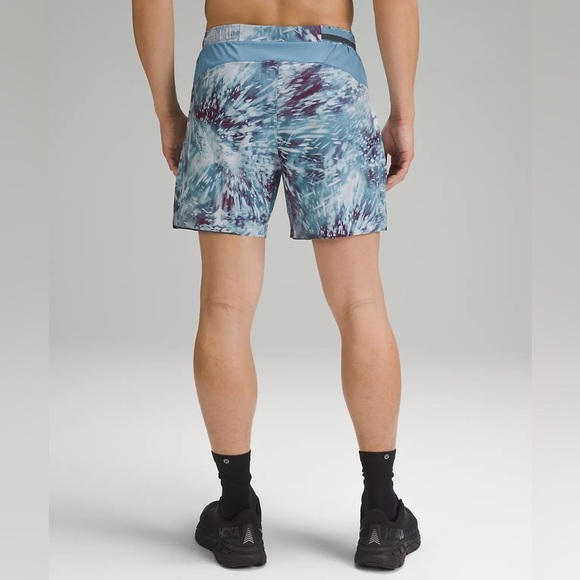 LULULEMON - Men’s - 5” Pace Breaker Short - Flicker Pace Utility Blue Multi - XL - Picture 4 of 7